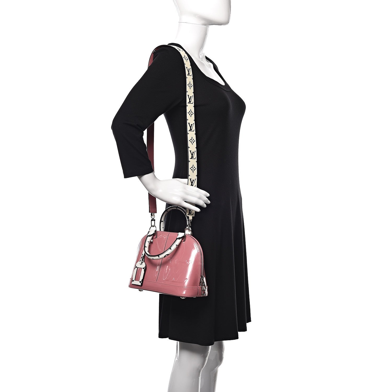 Louis Vuitton Patent Monogram Alma BB Rose Blush 2 of 8