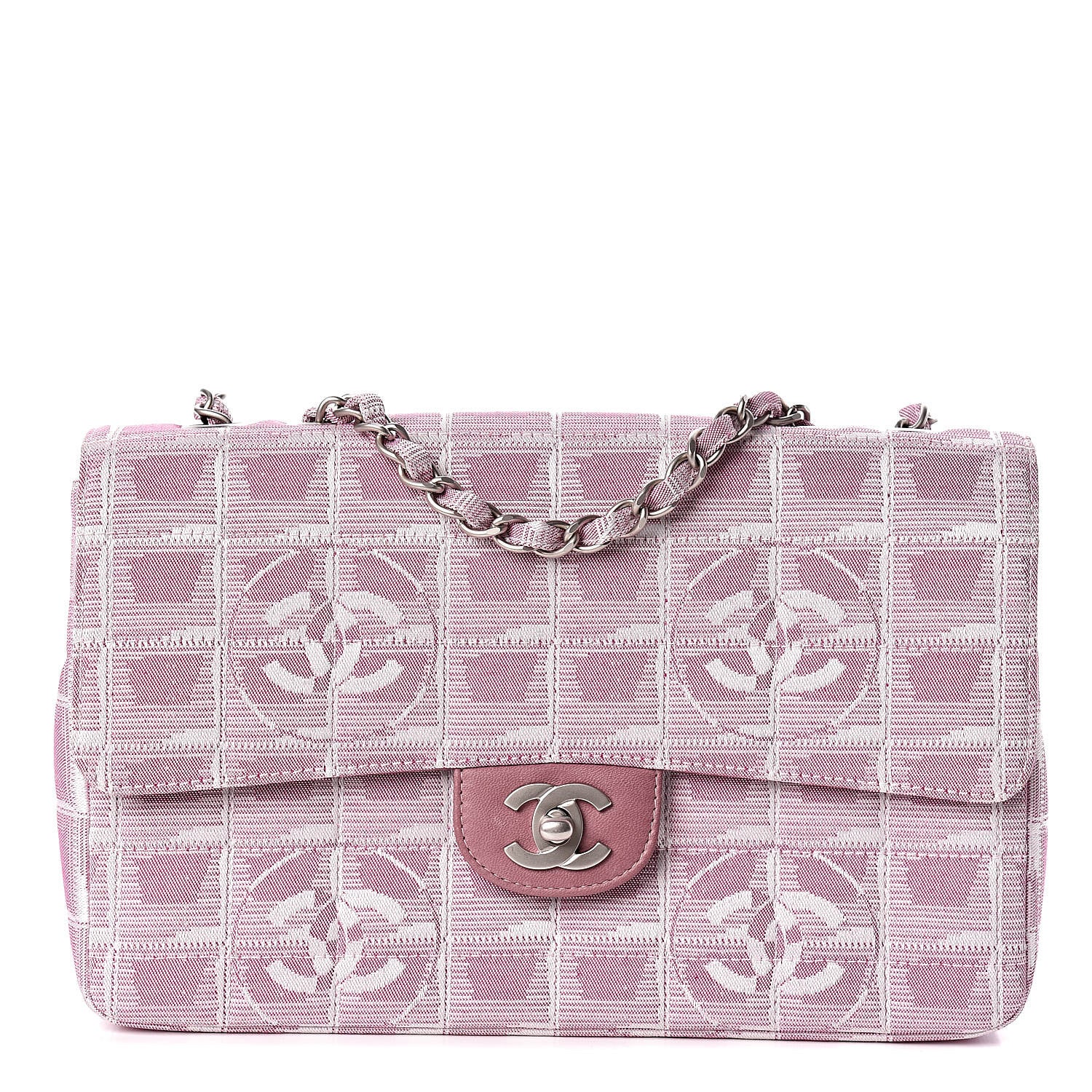 Chanel Nylon Medium Travel Flap Pink 1 of 12