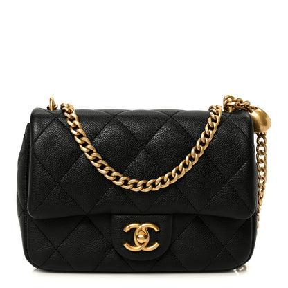 Chanel Caviar Quilted Mini Sweetheart Rectangular Flap Black 1 of 12
