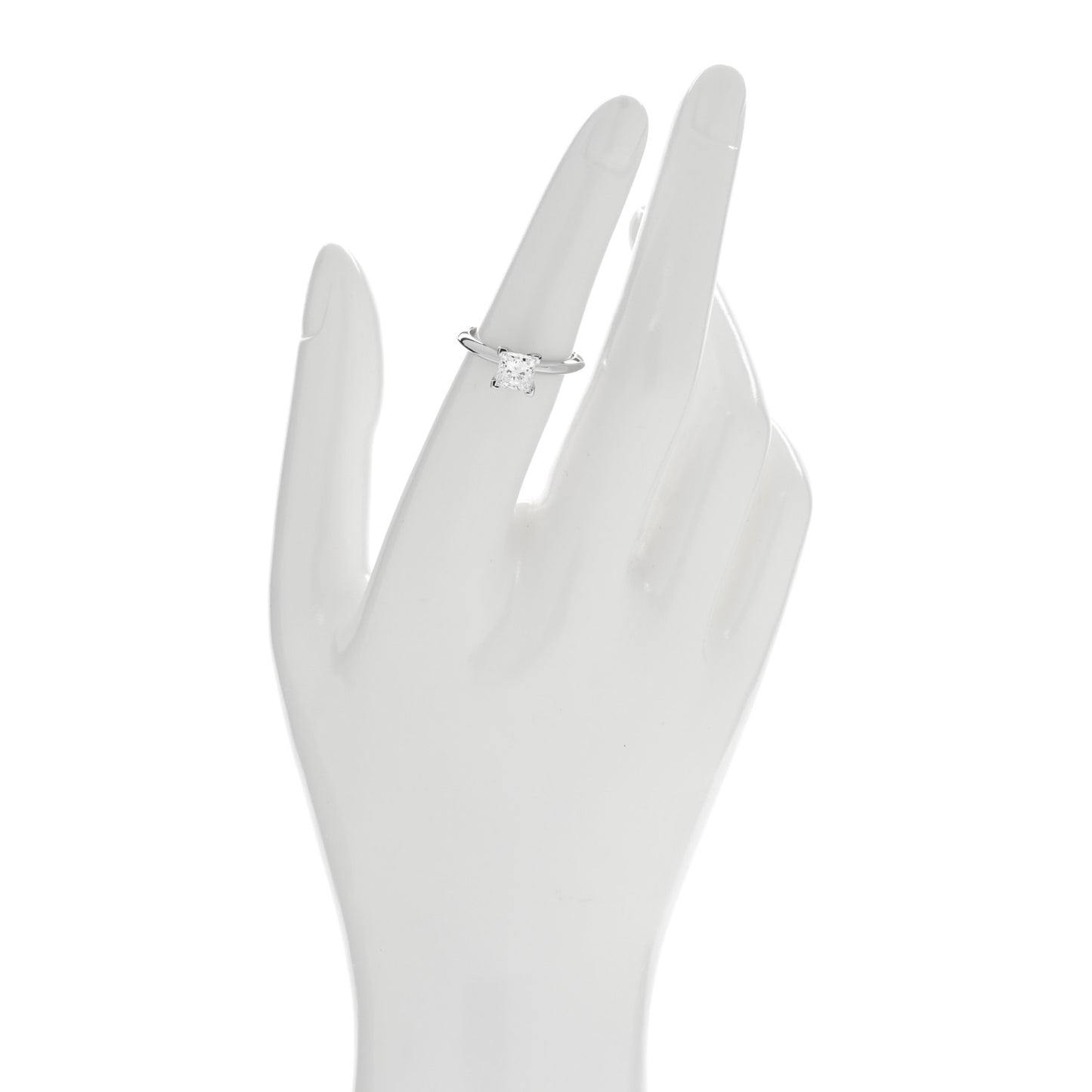 Platinum Diamond 1.05ct Princess Solitaire Engagement Ring 52 6