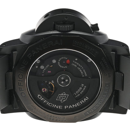Panerai Titanium Ceramic 44mm Luminor Marina 1950 3 Days GMT Tuttonero Automatic Watch Black PAM00438 4 of 5