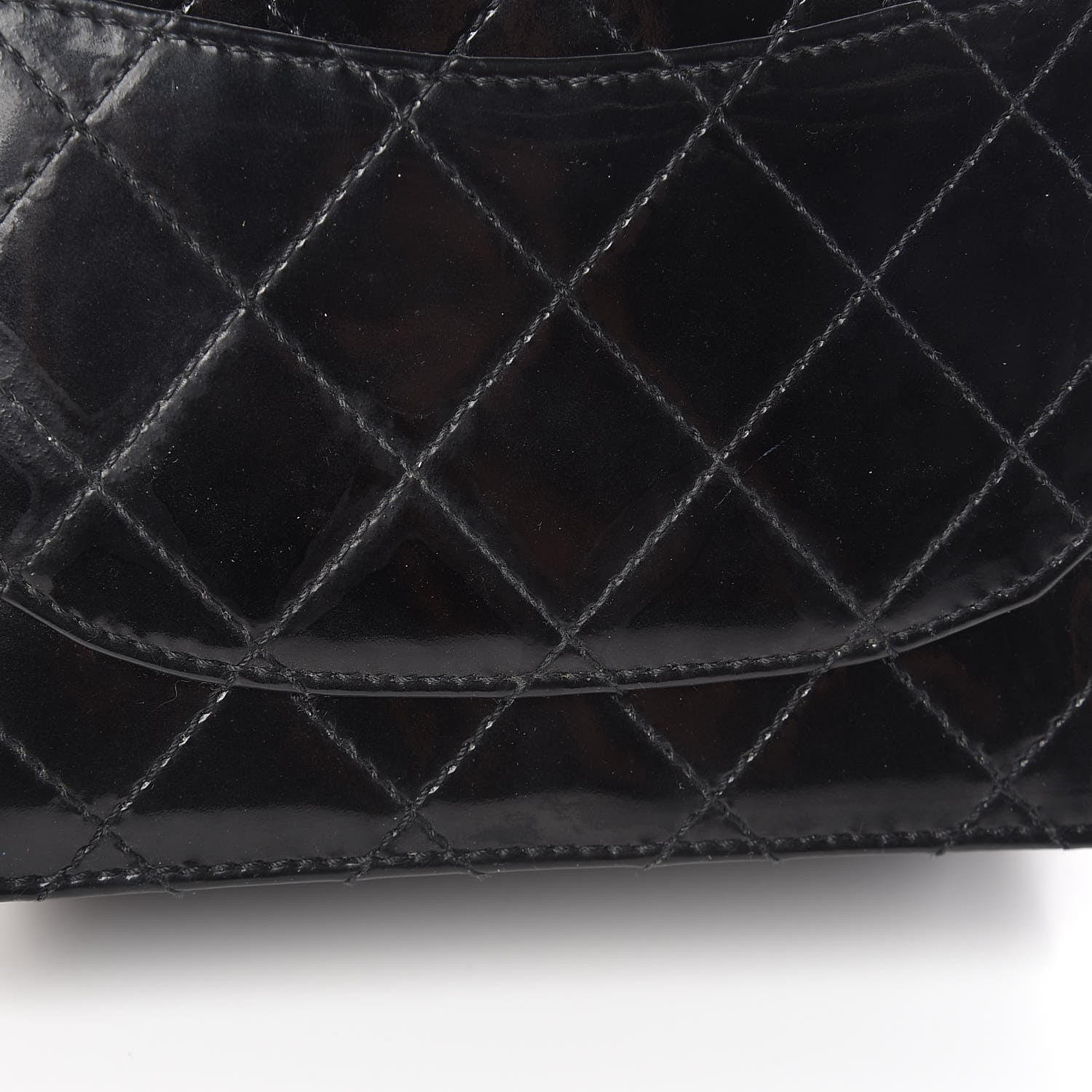 Chanel Glazed Calfskin Quilted Mini Square Flap Black 13 of 14