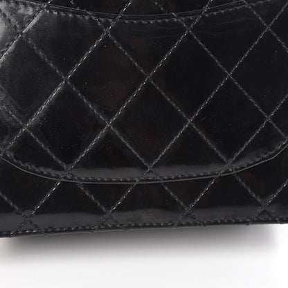 Chanel Glazed Calfskin Quilted Mini Square Flap Black 13 of 14