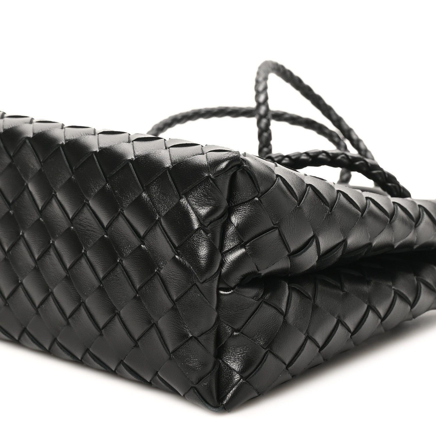 Bottega Veneta Nappa Intrecciato Small Andiamo Shoulder Bag Black 9 of 9