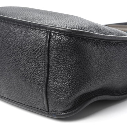 Prada Vitello Daino Hobo Messenger Bag Black 6 of 9