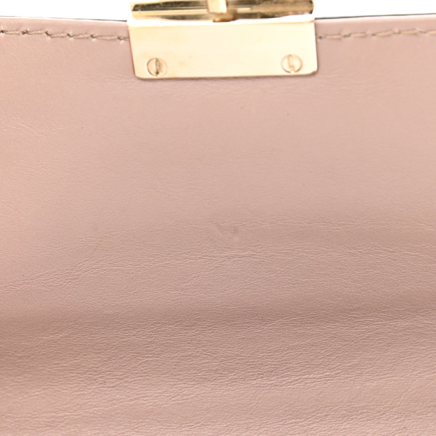 Vitello Small Glam Lock Rockstud Flap Poudre