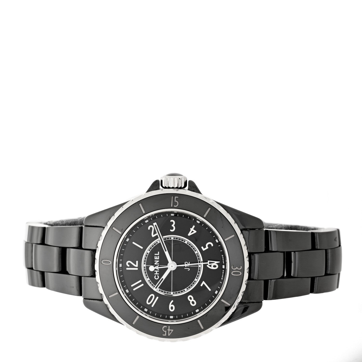 Chanel Stainless Steel Ceramic 33mm J12 Quartz Watch Black 2 of 5