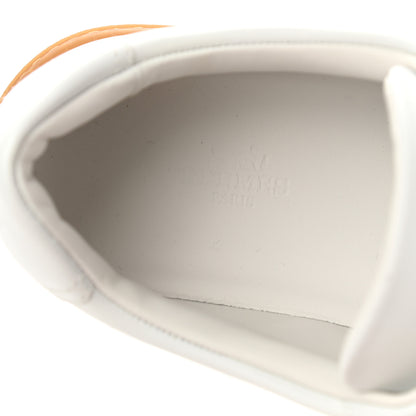Hermes Calfskin Mens Advantage Sneakers 42 White Black 7 of 8