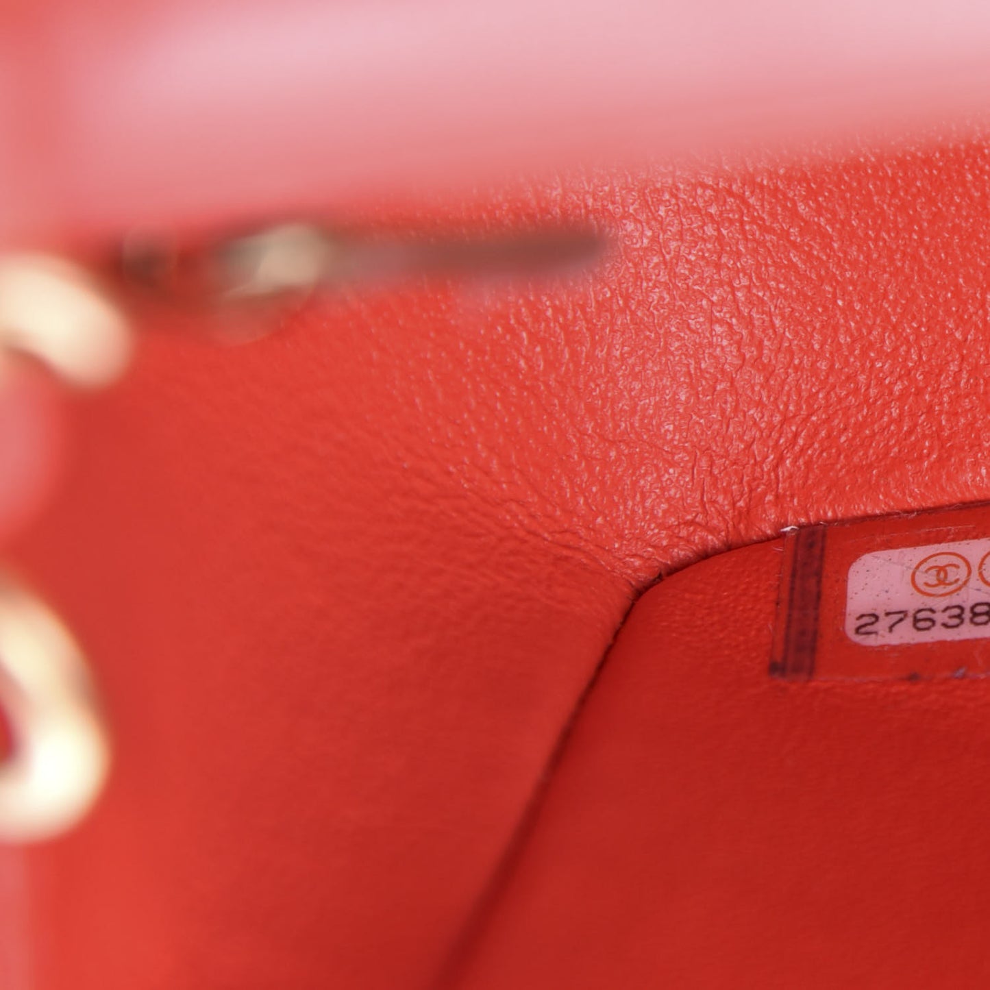 Lambskin Quilted Mini Rectangular Flap Red
