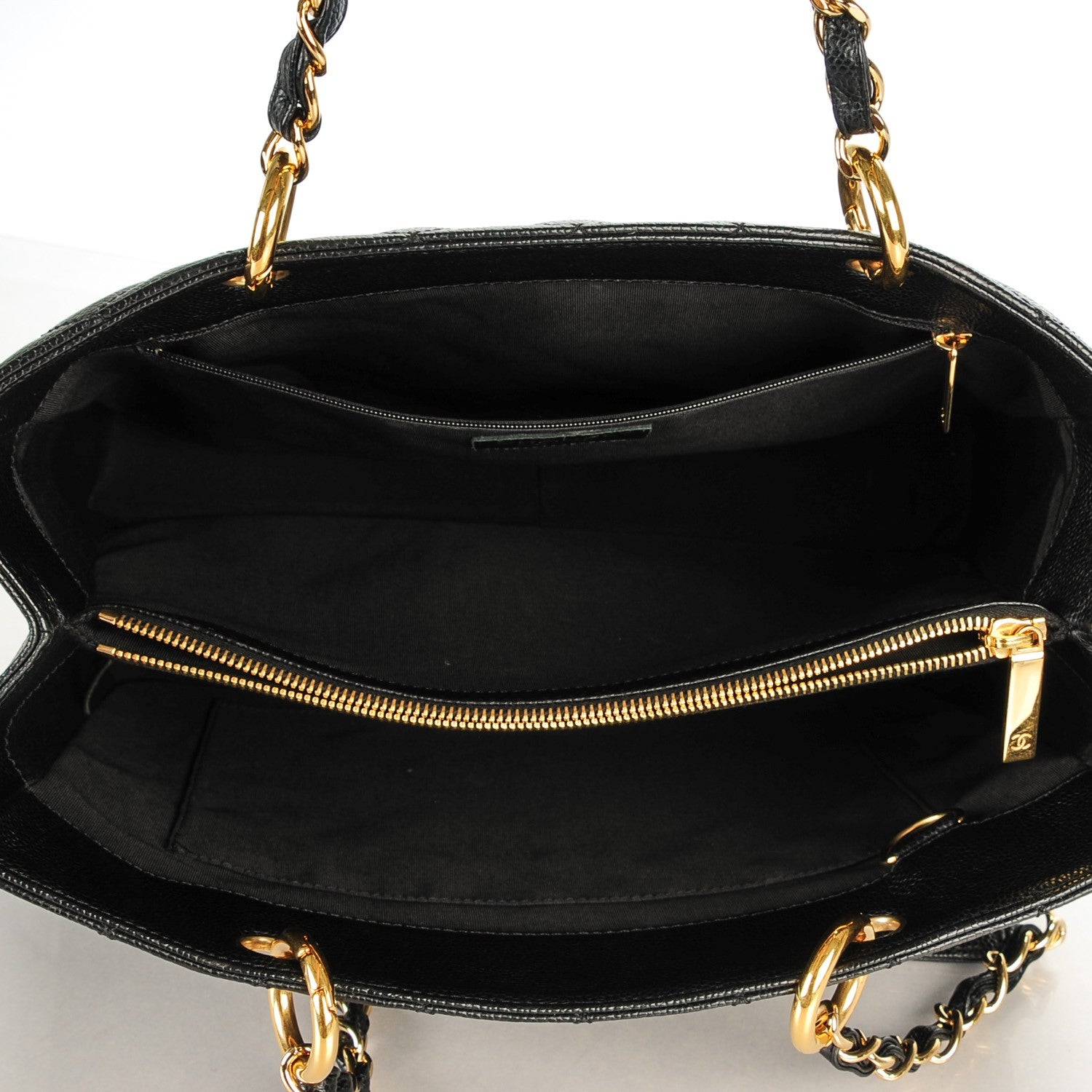Chanel Caviar Quilted Grand Shopping Tote GST Black 5 of 7