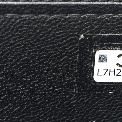 Chanel Lambskin Enamel Quilted Small Coco Hearts Vanity Case With Chain Black 8 of 11