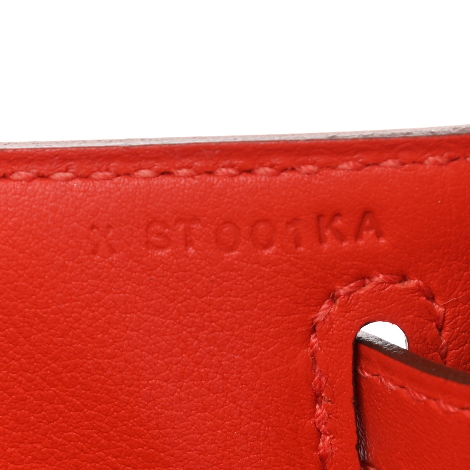 Hermes Swift Kelly Pochette Clutch Rouge Tomate 7 of 8