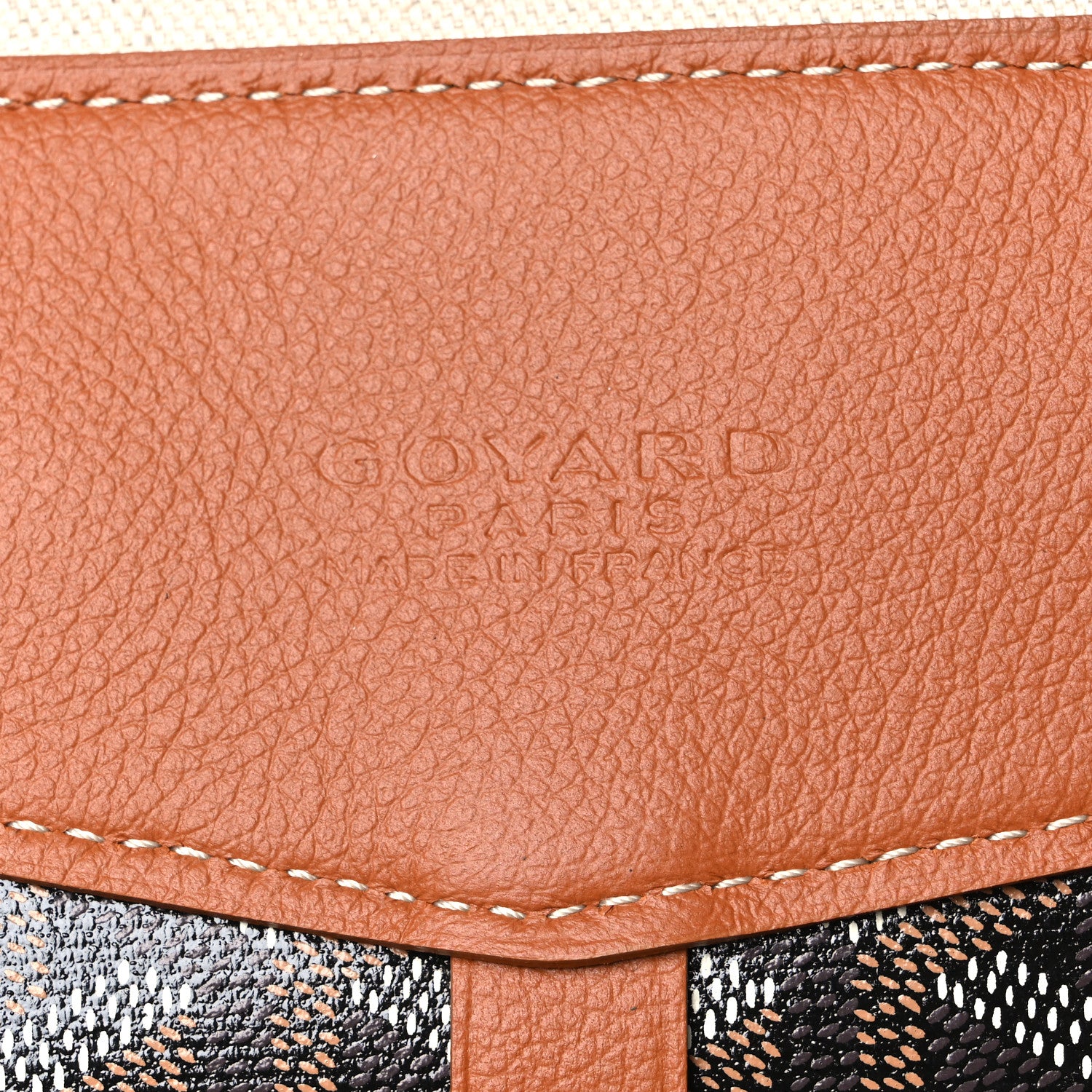 Goyard Goyardine Calfskin Cisalpin Backpack  Black Gold 6 of 10
