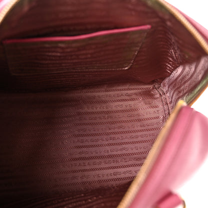 Prada Saffiano Lux Bowler Peonia 5 of 15