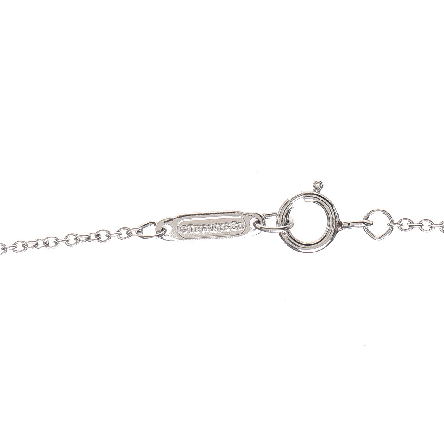 Tiffany Platinum 18K Yellow Gold Yellow Diamond Crown Key Pendant Necklace 4 of 5