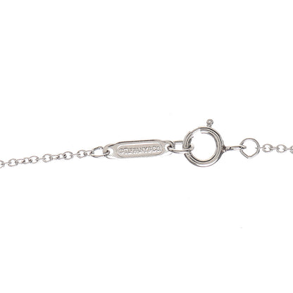 Tiffany Platinum 18K Yellow Gold Yellow Diamond Crown Key Pendant Necklace 4 of 5
