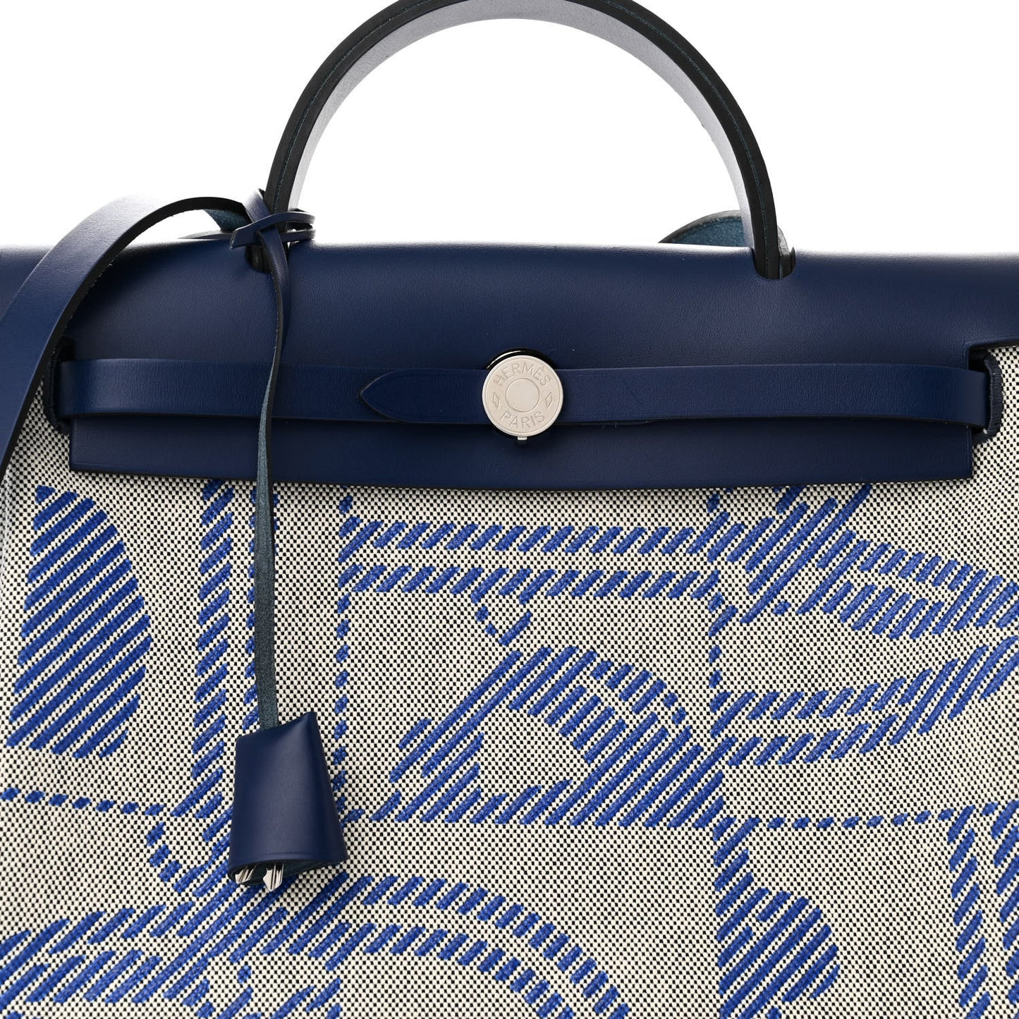 Vache Hunter Toile H Brides de Gala Herbag Zip Retourne 31 PM Bleu De France Ecru Black