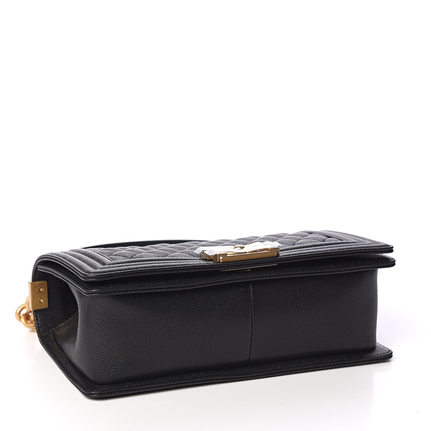 Caviar Quilted Medium Boy Flap Black
