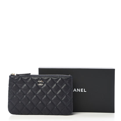 Chanel Caviar Quilted Cosmetic Case Navy 7 of 7