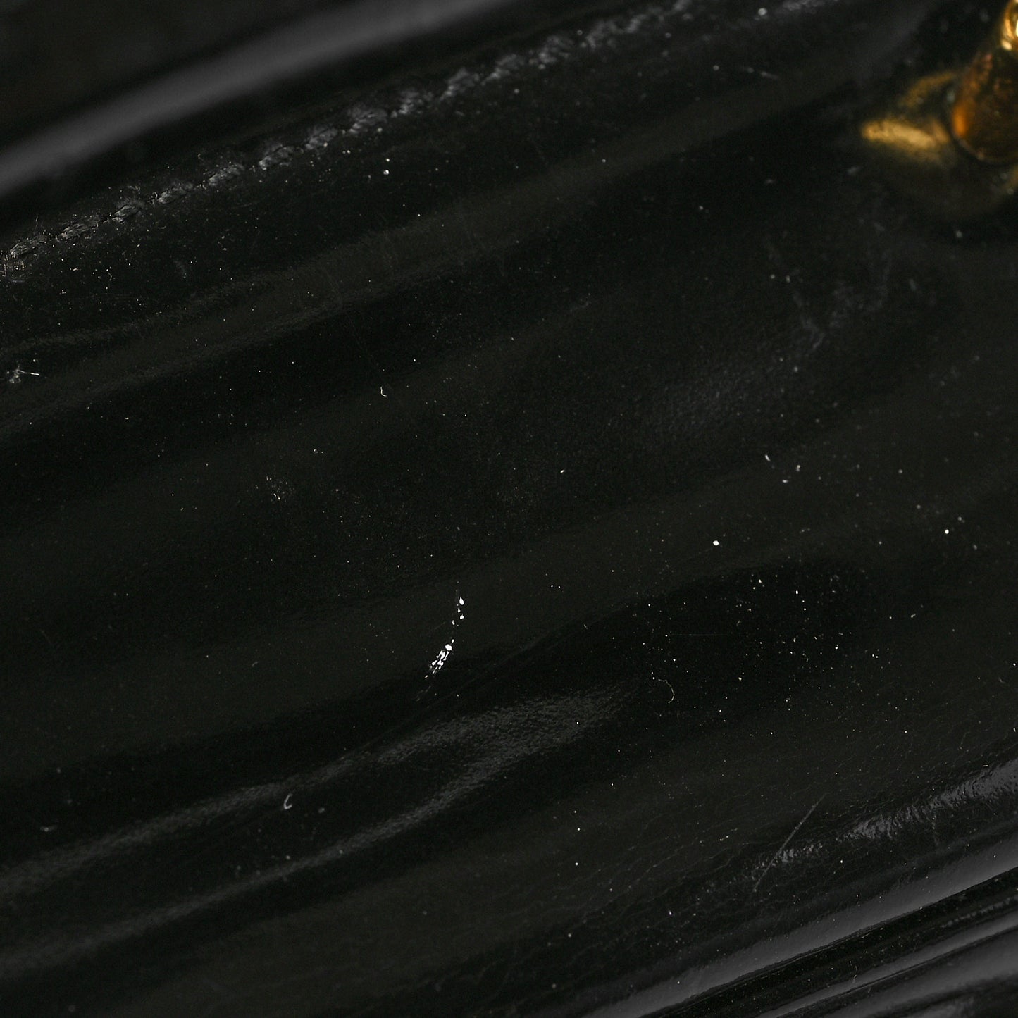 Patent CC Vanity Cosmetic Case Black