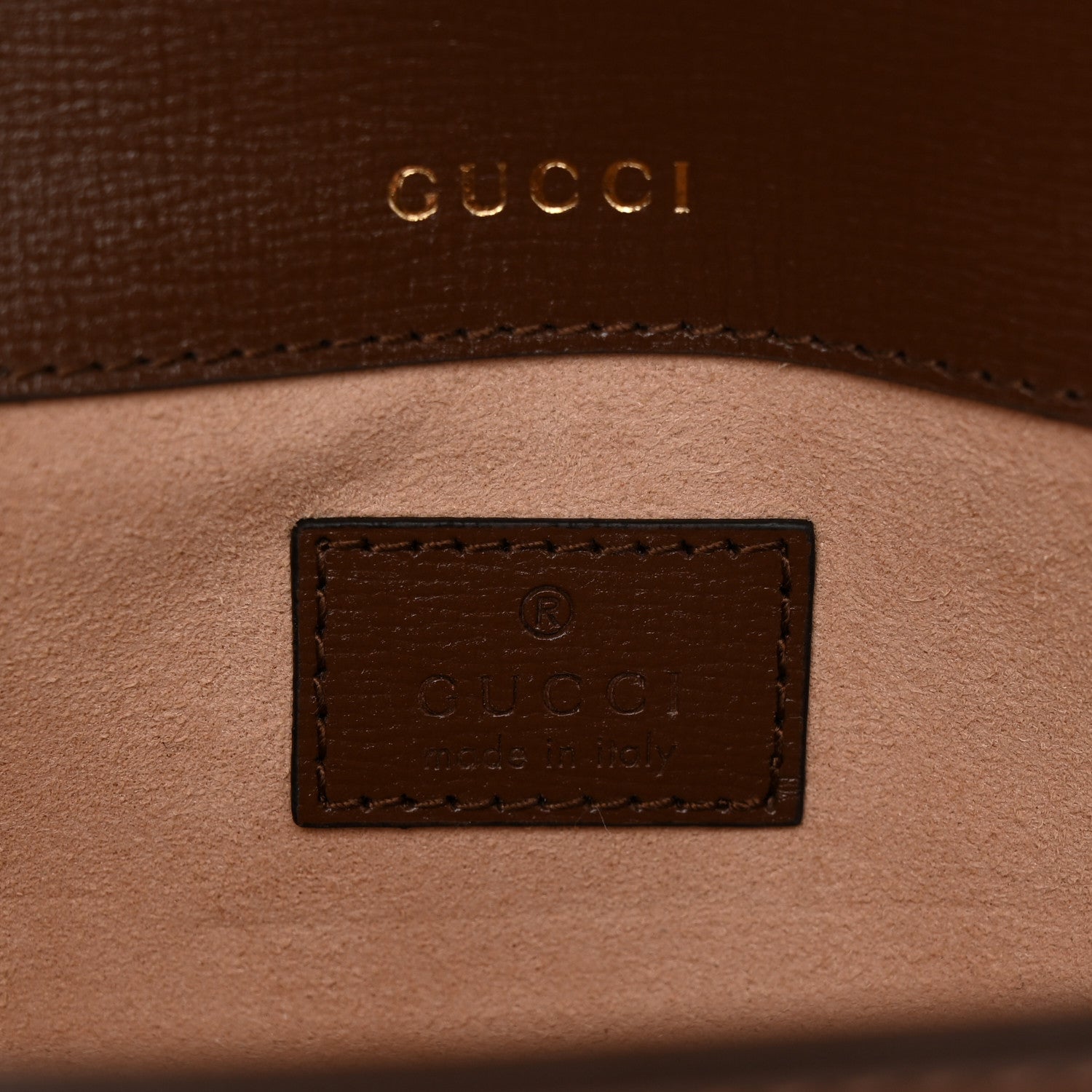 Gucci GG Supreme Monogram Small Horsebit 1955 Chain Shoulder Bag Beige Ebony Brown Sugar 6 of 9