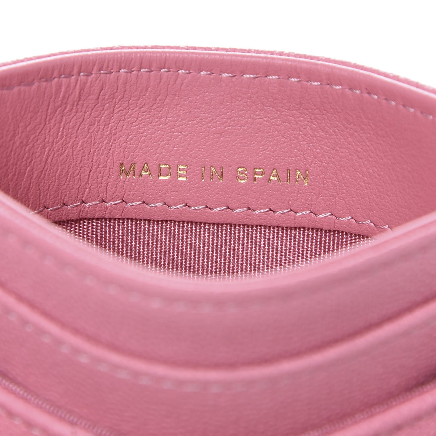 Chanel Caviar Quilted Boy Card Holder Pink 7 of 9