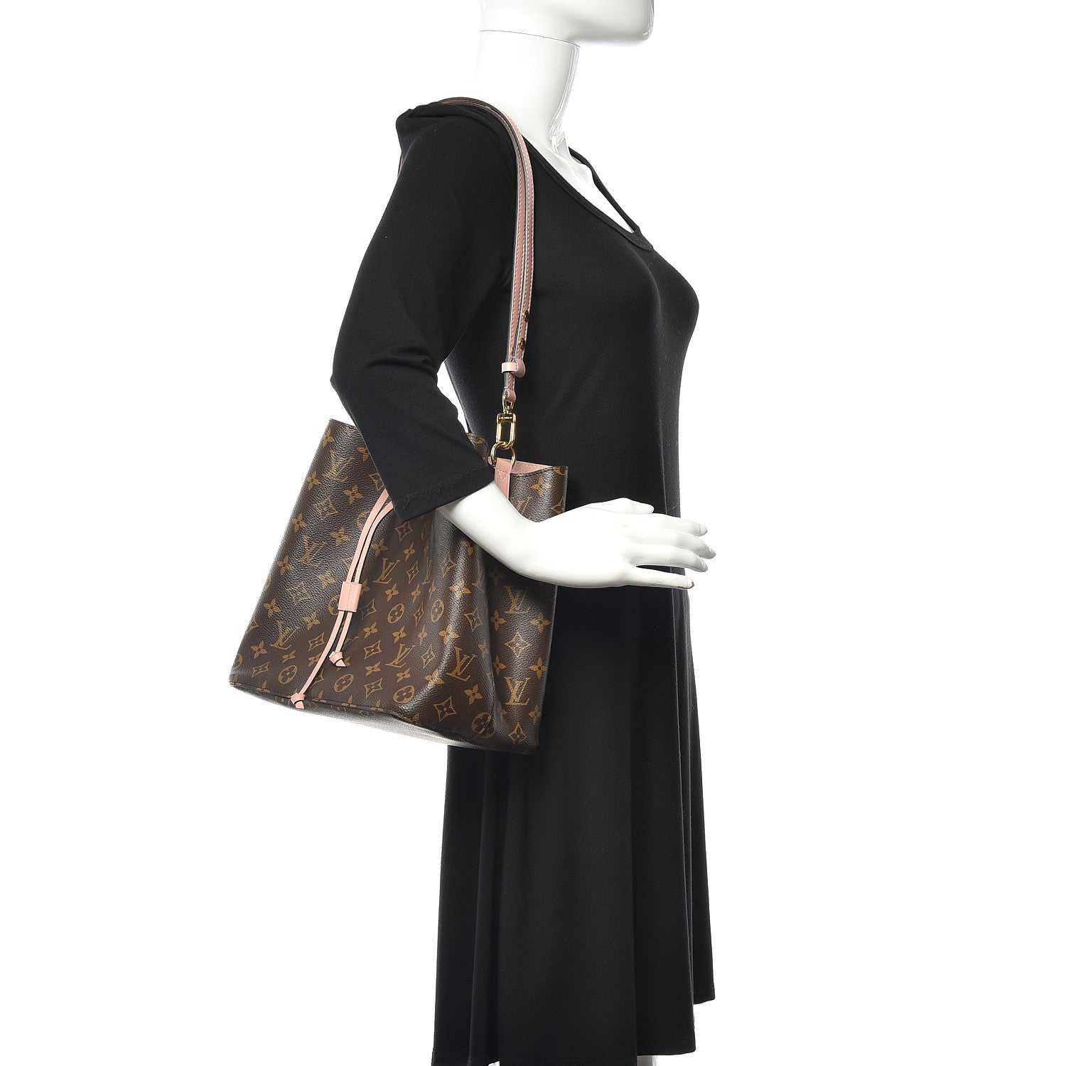 Louis Vuitton Monogram Neonoe MM Rose Poudre 2 of 9