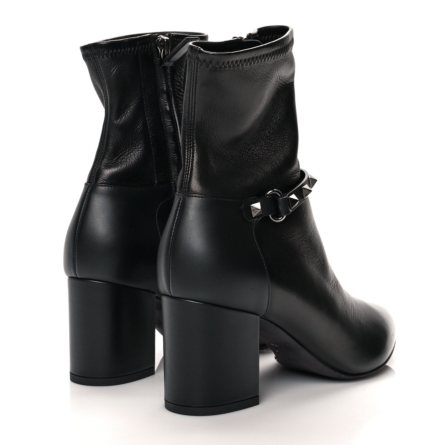 Valentino Garavani Nappa Rockstud 70mm Ankle Boots 37.5 Black 4 of 9