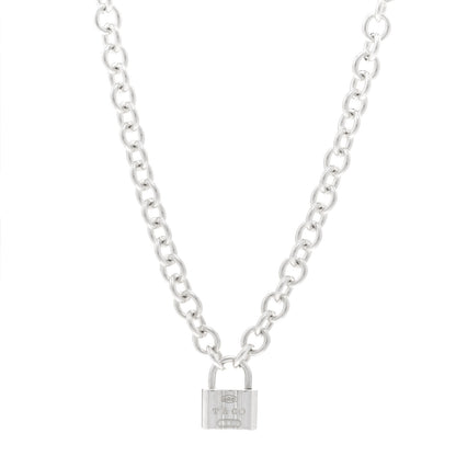 Tiffany Sterling Silver 1837 Lock Charm Necklace 1 of 4