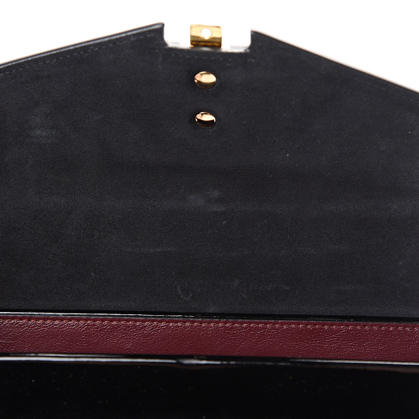 Mousse Top Patent Mini Sylvie 1969 Top Handle Bag Black