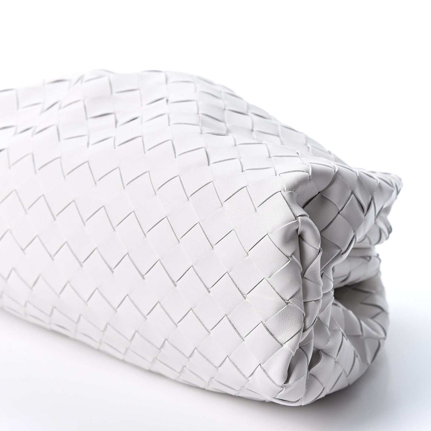 Bottega Veneta Nappa Maxi Intreccio The Pouch Oversized Clutch Plaster 8 of 8