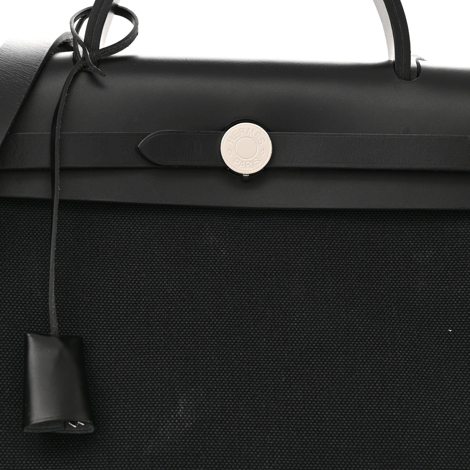 Hermes Toile Militaire Vache Hunter Herbag Zip Retourne 31 PM Black 10 of 13