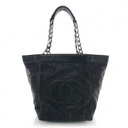 Chanel Distressed Caviar Outdoor Ligne Tote Black 1 of 8