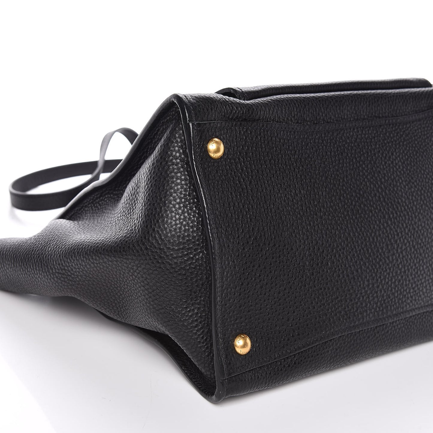 Vitello Phenix Shopping Tote Black