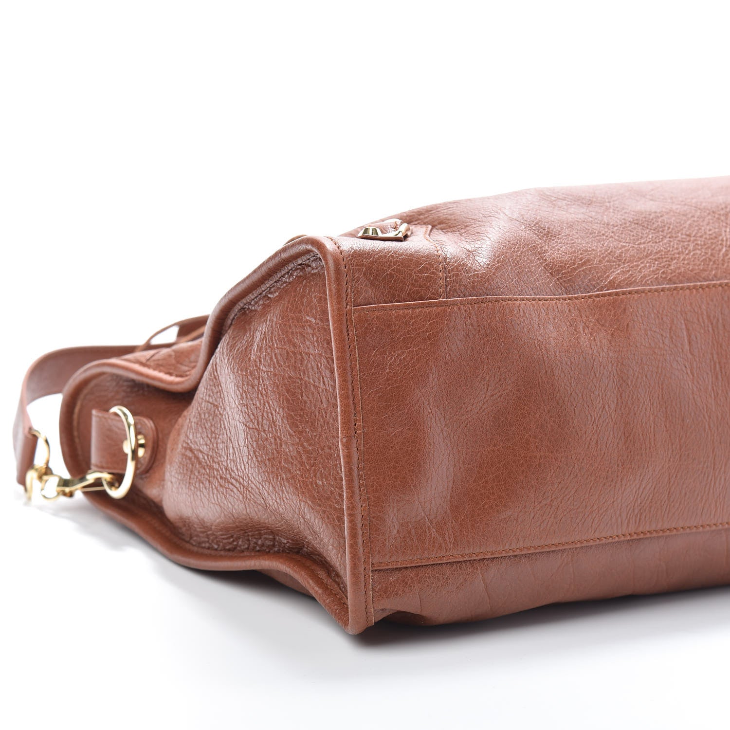 Balenciaga Agneau Classic Gold Hardware City Marron Cognac 7 of 8