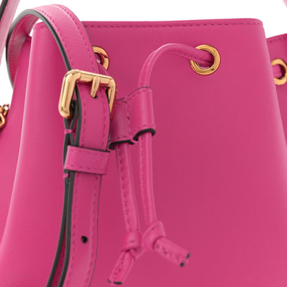 Versace Nappa Quilted Medusa Top Handle Bucket Bag Fuchsia 8 of 11