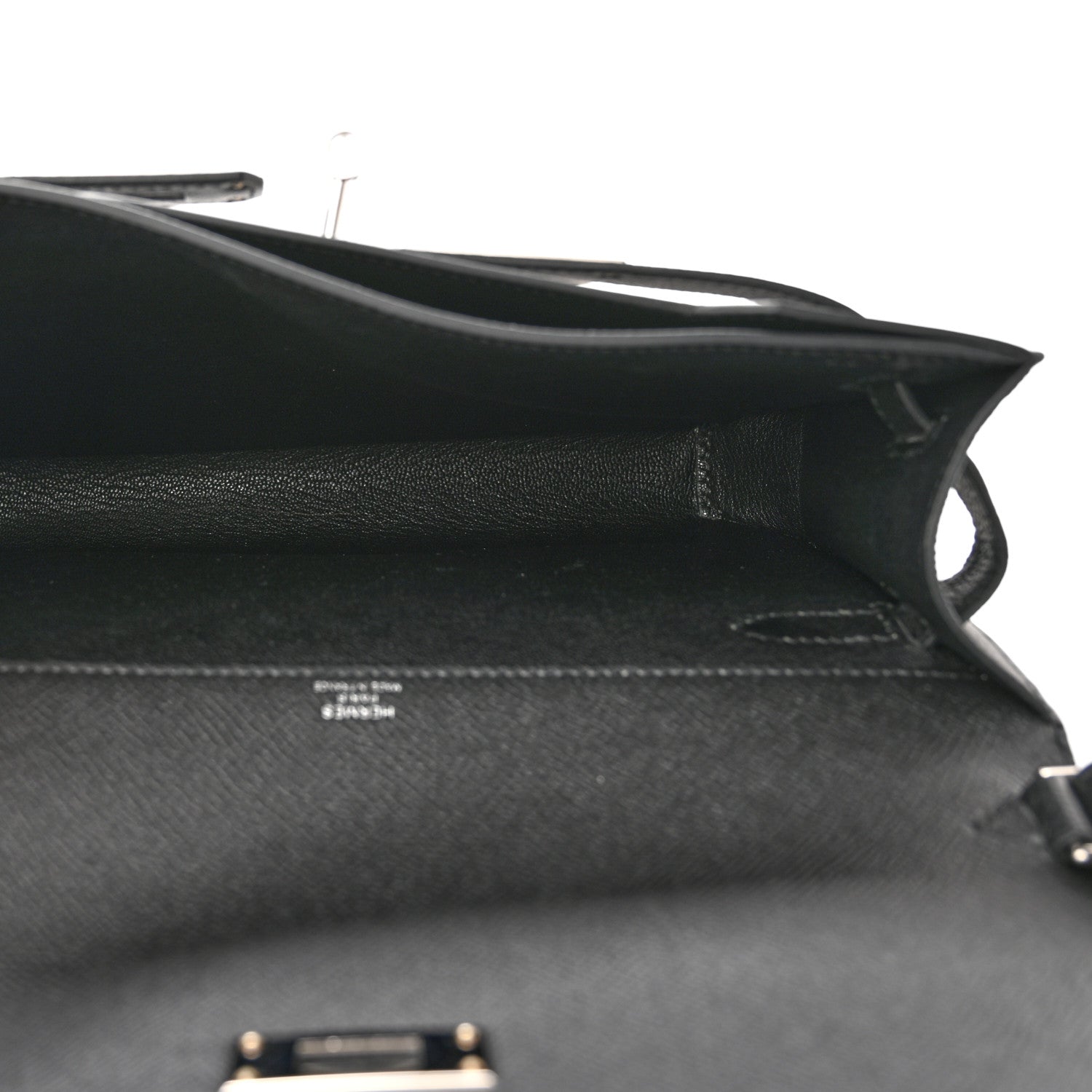 Hermes Epsom Kelly Depeches 25 Pouch Black 4 of 12