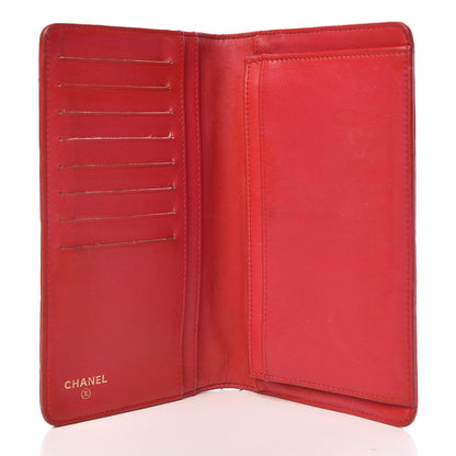 Chanel Lambskin Quilted Valentine Wallet Red 5 of 15