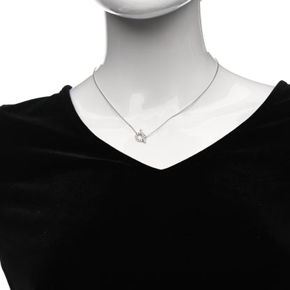 Hermes 18K White Gold Diamond Finesse Pendant Necklace 2 of 5