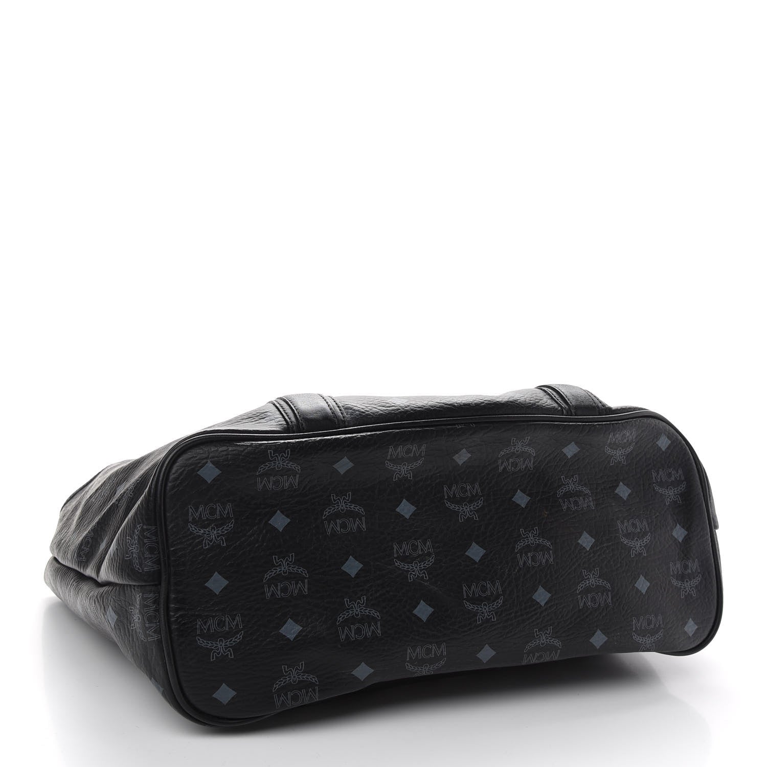MCM Visetos Shopping Tote Black 6 of 13