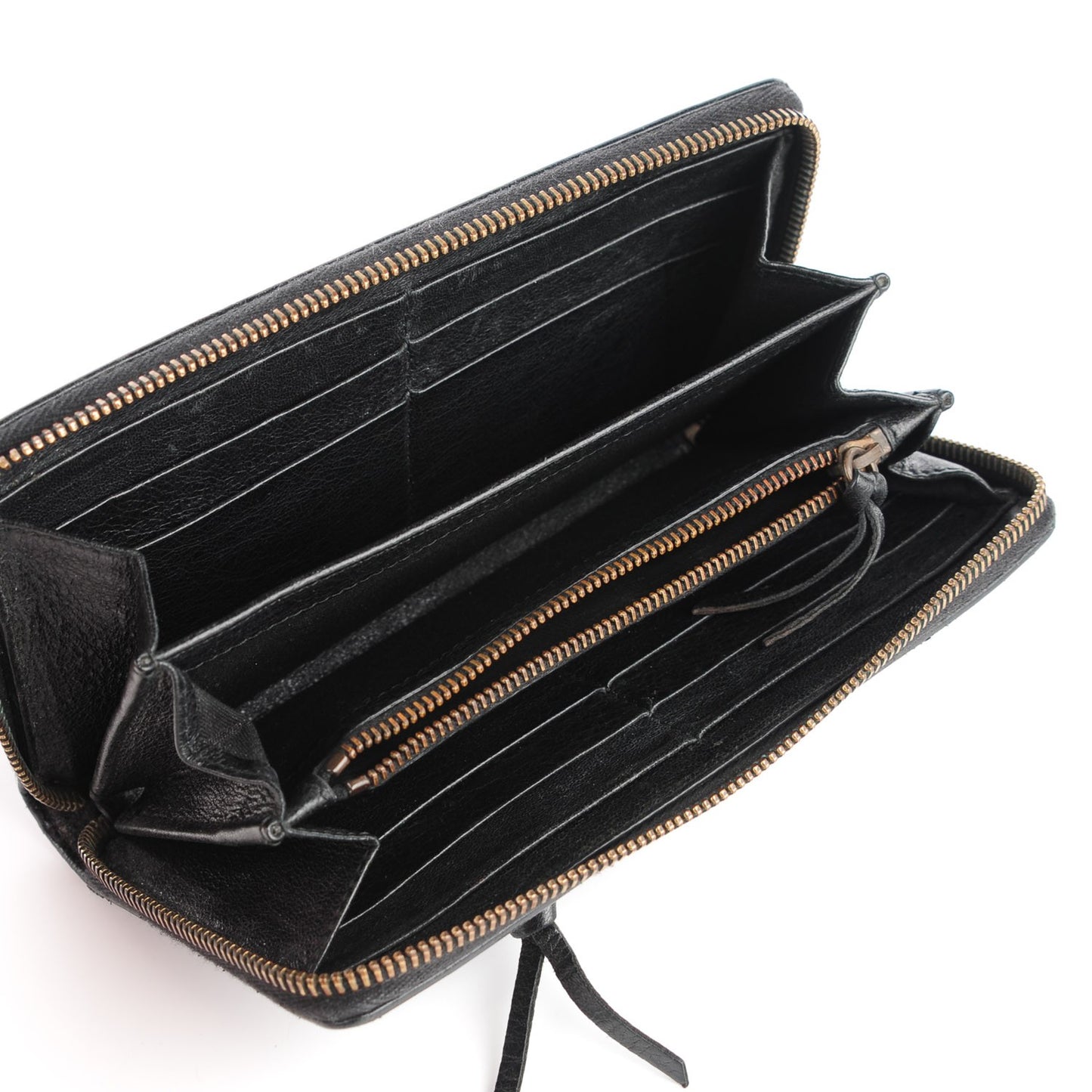 Agneau Classic Hardware Money Wallet Black