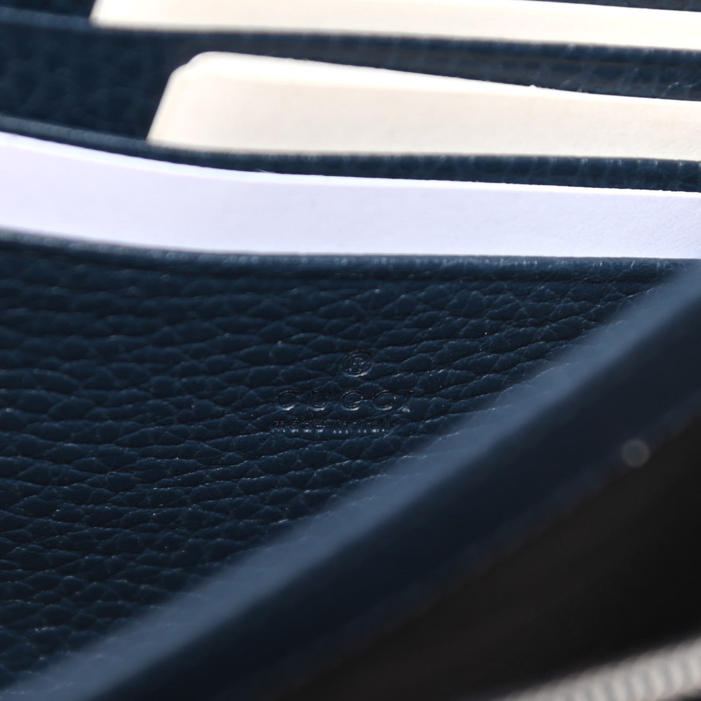 Dollar Calfskin Crystal Mini Dionysus Chain Wallet Blue Agata Black Diamond