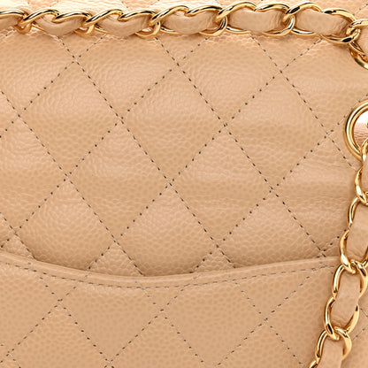 Chanel Caviar Quilted Small Double Flap Beige 12 of 16