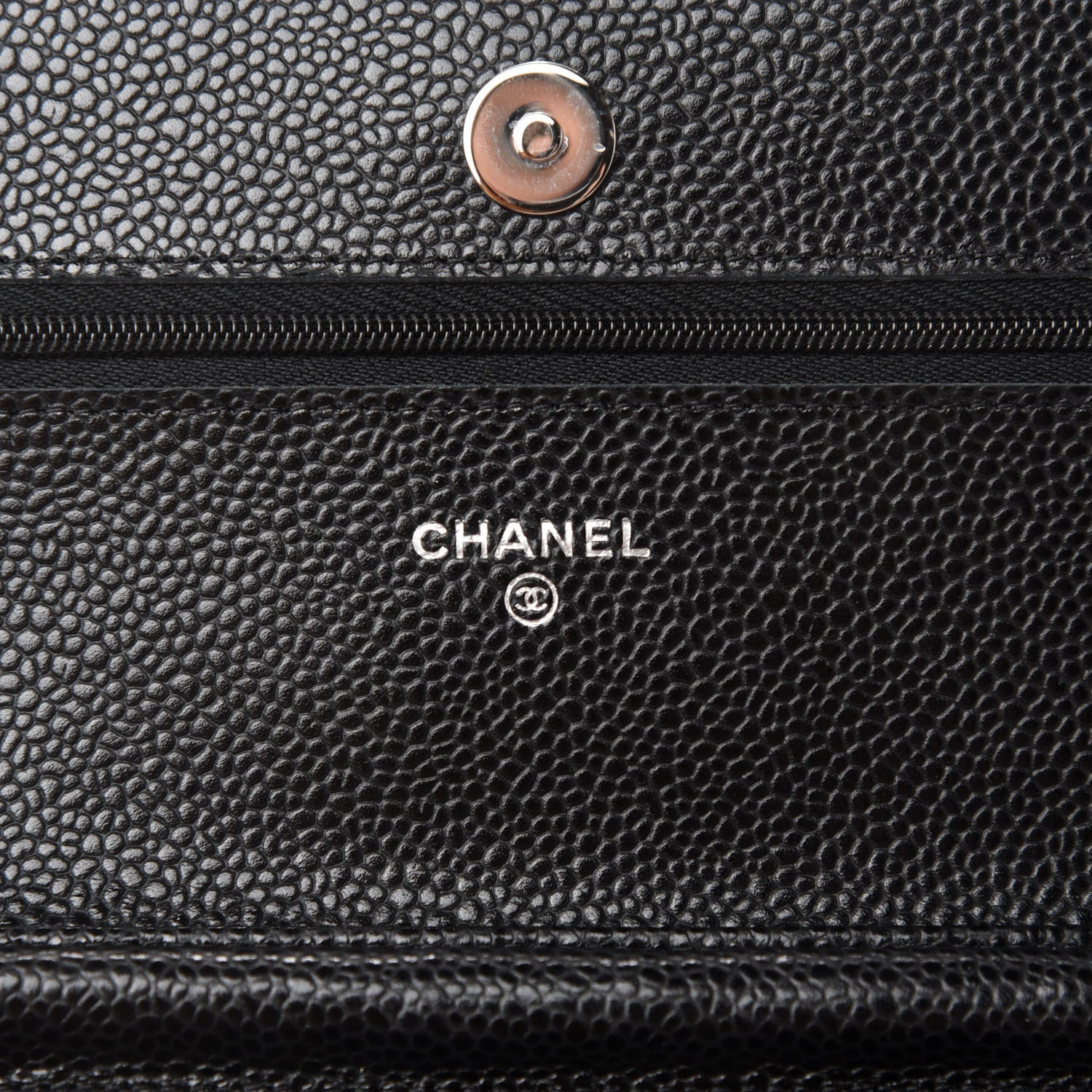 Chanel Caviar Quilted Wallet On Chain WOC Black 7 of 11