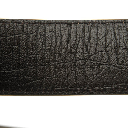Gucci GG Plus Monogram Interlocking G Belt 85 34 Dark Brown 5 of 6