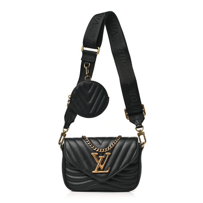 Louis Vuitton Calfskin New Wave Multi Pochette Black 1 of 9