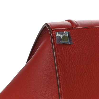 Celine Supple Calfskin Medium Phantom Luggage Red 5 of 9