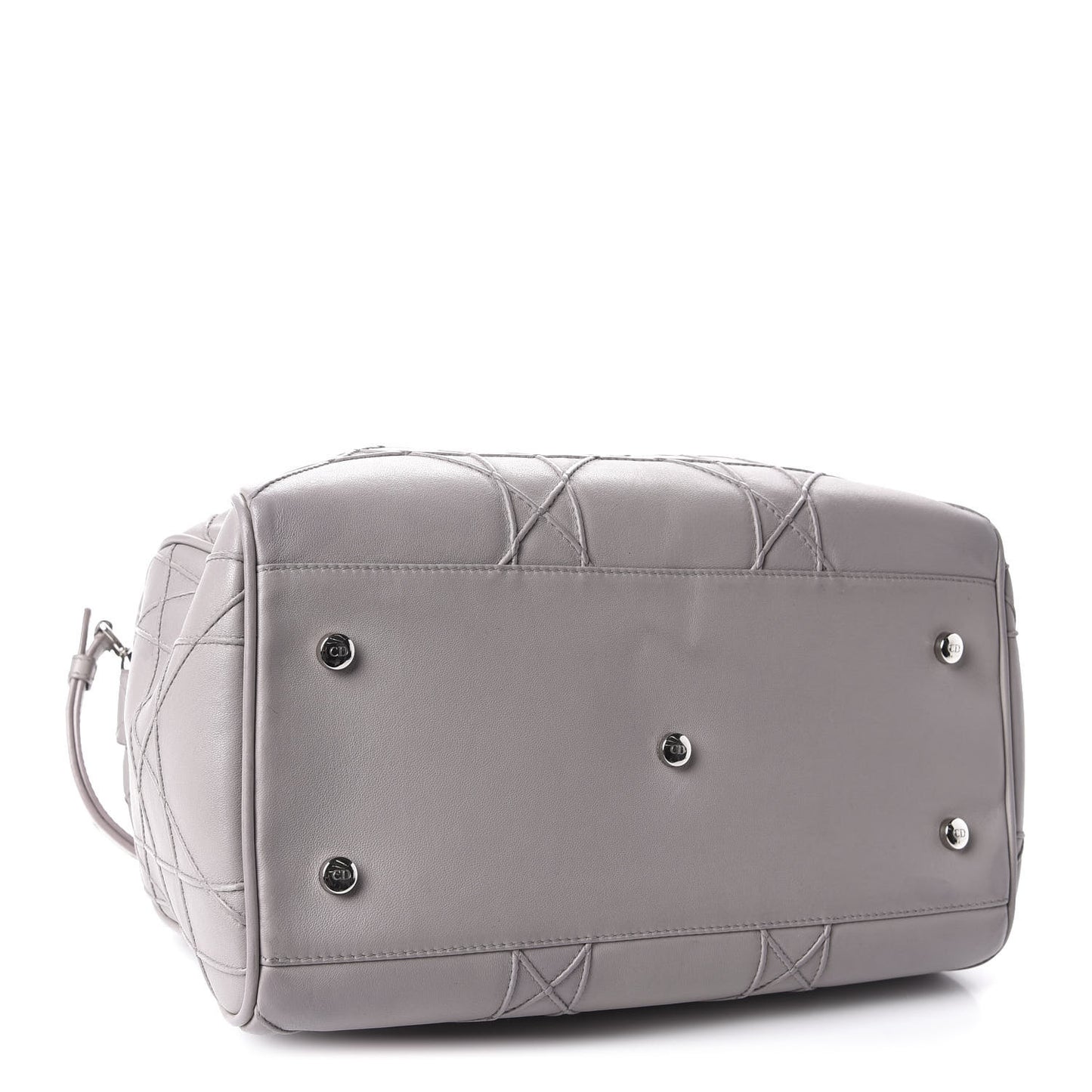 Lambskin Cannage Granville Polochon Grey