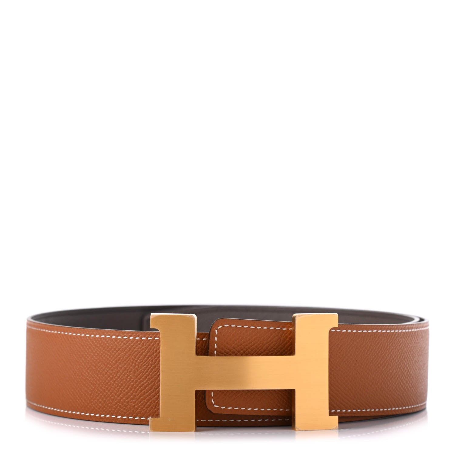 Hermes Epsom 38mm Constance H Belt 80 Gold Etain 1 of 4