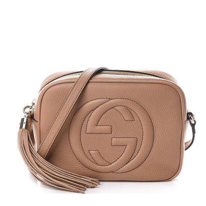 Gucci Pebbled Calfskin Small Soho Disco Bag Camelia 1 of 8